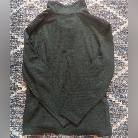 Banana Republic Men’s Size L Half Zip Shirt Green/Blue - Picture 4 of 4
